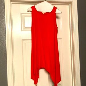 Cupio women’s sleeveless tunic offset hem